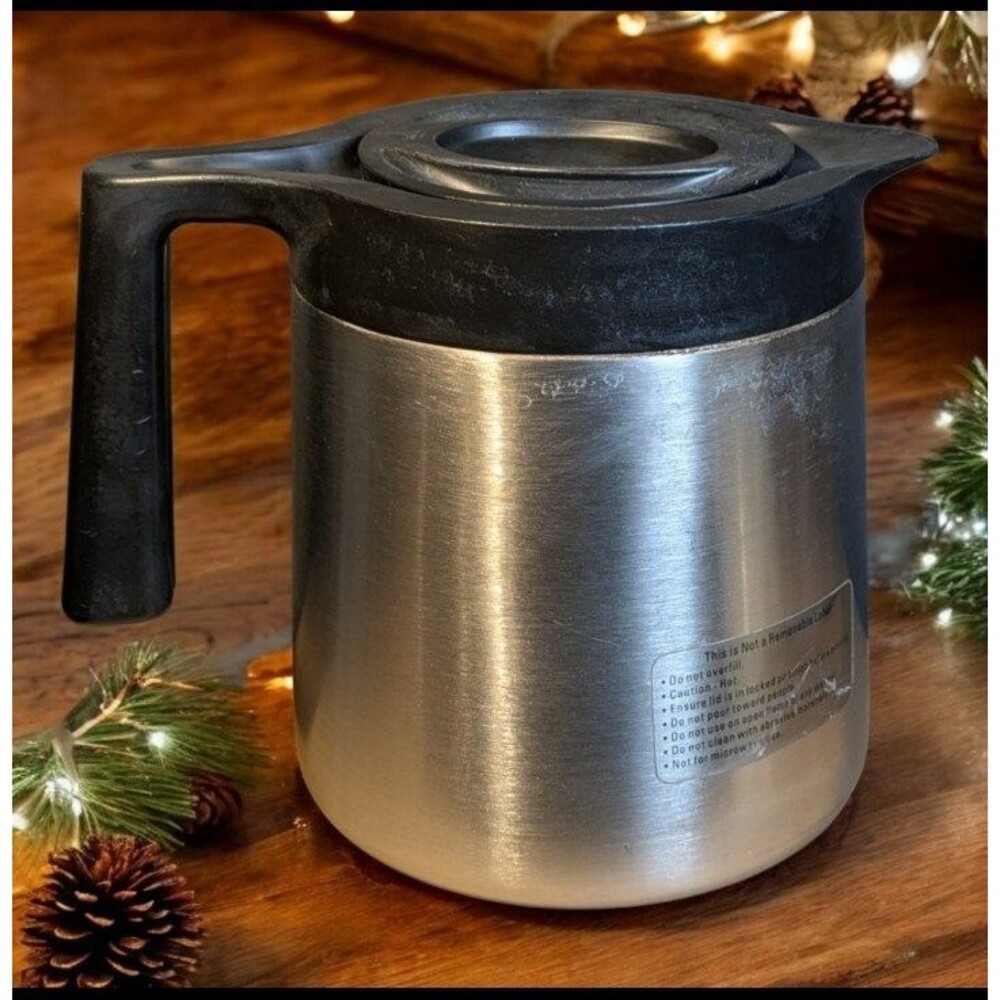 BUNN O Matic Carafe 10 Cup Model 40200.0002 Stainless Steel Decanter Coffee Pot